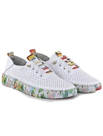 Dámské kožené polobotky bílé Artiker 58C0597