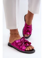 Dámské ploché sandály s výřezy Fuksja Fiviama