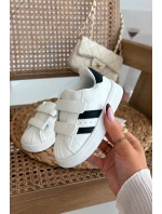 Dětské Sportovní Boty Sneakersy Z Eko Kůže Bílé Renel