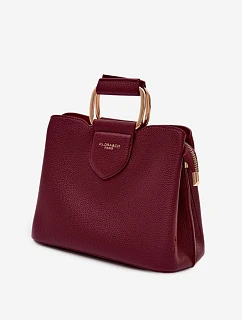 Malá kufříková kabelka z eko kůže bordó Lorielle