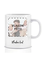 Personalizovaný klasický bílý keramický hrníček 300 ml s fotkou mazlíčka a textem