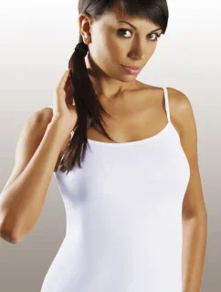 Bílá dámská košilka Emili Rita XXL-XXXL