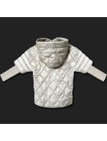 Světle béžová lehká dámská bunda s úpletovými rukávy Minority (M2-6701-12) Světle béžová lehká dámská bunda s úpletovými rukávy Minority (M2-6701-12)