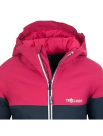 Trollkids Dívčí bunda s kapucí Hallingdal Navy blue/pink (223-114)