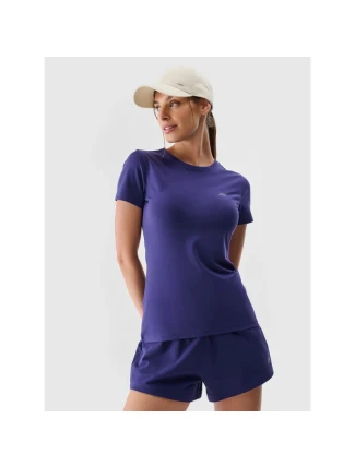 Dámské bavlněné tričko slim 4F 4FWMM00TTSHF2255-31S