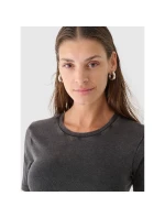 Crop top slim smooth dámský 4F 4FRAW24TTSHF2581-20S Crop top slim smooth dámský 4F 4FRAW24TTSHF2581-20S