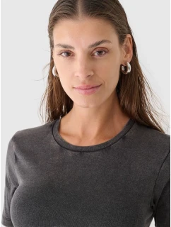 Crop top slim smooth dámský 4F 4FRAW24TTSHF2581-20S