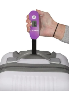 ELEKTRONICKÁ CESTOVNÍ VÁHA MAX. 40 KG DUNLOP FIALOVÁ
