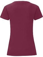 Fruit of the Loom Lady-Fit Iconic 150 T Dámské tričko 16.1432 burgundy Fruit of the Loom Lady-Fit Iconic 150 T Dámské tričko 16.1432 burgundy