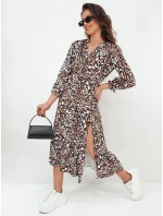 DIZI midi šaty vícebarevné FashionStreet EY2391 DIZI midi šaty vícebarevné FashionStreet EY2391