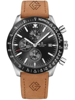 Pánské hodinky Giewont Chronograph Sapphire Brown-Black GW8720-A1