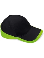 Beechfield B 171 5 panelová týmová závodní kšiltovka 53.0171 black/lime green Beechfield B 171 5 panelová týmová závodní kšiltovka 53.0171 black/lime green