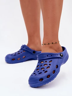 Dámské modré pěnové pantofle s klínky Parker