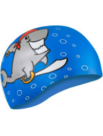 AQUA SPEED Plavecká čepice Kiddie Shark Blue