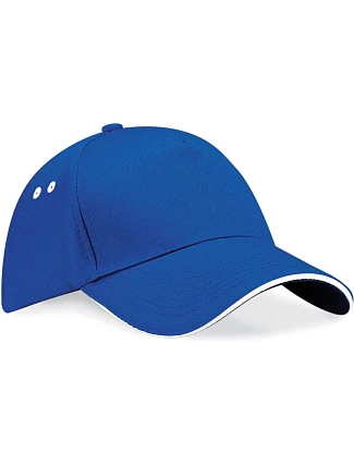 Beechfield B 15C 5 panelová sandwich kšiltovka 53.015C bright royal/white Beechfield B 15C 5 panelová sandwich kšiltovka 53.015C bright royal/white