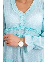 Šaty s ozdobnými volánky mint Šaty s ozdobnými volánky mint