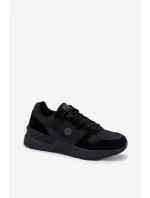 Pánské Sportovní Boty Sneakers Na Platformě Černé Hanirin