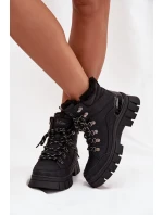 Zateplené dámské vysoké boty Lee Cooper LCJ-25-31-3911 Černé