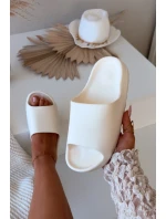 Dámské pantofle na platformě Ecru Olyria