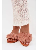 Dámské ploché s ozdobou oranžové Grelora