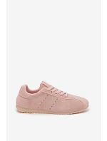 Dámské tenisky z eko semiše nízké růžové Melvelin