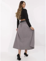 Dámská dlouhá sukně MI SD 88653.89 Šedá - FPrice Dámská dlouhá sukně MI SD 88653.89 Šedá - FPrice