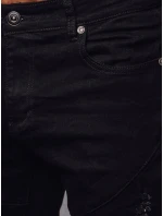 Pánské černé džínové kalhoty FashionStreet UX4089