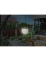 SOLÁRNÍ LAMPA PLASTOVÁ KOULE ZÁVĚSNÁ 20CM