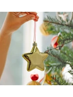 DEKORATIVNÍ PLASTOVÉ CETKY BEZPEČNÉ 40KS ZLATÁ SLÍDA