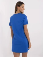 Šaty D12063M02382C kobaltově modré