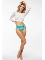 Kalhotky Sea Stars Simple Brasil Maxi zeleno-červené - Julimex Kalhotky Sea Stars Simple Brasil Maxi zeleno-červené - Julimex