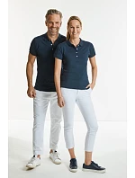Russell Athletic 566F Dámské elastické piqué polo 10.566F light oxford Russell Athletic 566F Dámské elastické piqué polo 10.566F light oxford