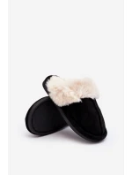 Dětské Pantofle S Kožešinou Černé Befana Dětské Pantofle S Kožešinou Černé Befana