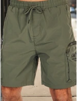 Pánské látkové bojové šortky zelené FashionStreet SX2510