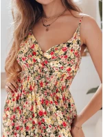 FLORALUSH maxi šaty se žlutými a červenými květy FashionStreet EY2632