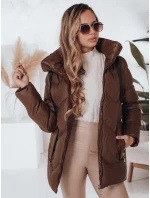 Dámská zimní bunda SALVONA hnědá prošívaná FashionStreet TY4998