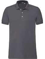 Russell Athletic 566M Pánské elastické piqué polo 10.566M convoy grey Russell Athletic 566M Pánské elastické piqué polo 10.566M convoy grey