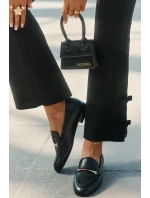 Kožené Polobotky Mokasiny Dámské Maciejka K6809-01 Černé