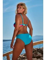 Dámské plavkové kalhotky KFP035 Clarissa modro-růžové - Gaia Dámské plavkové kalhotky KFP035 Clarissa modro-růžové - Gaia