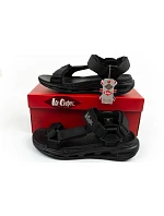 Lee Cooper pánské boty na suchý zip sandály na léto černé lehké