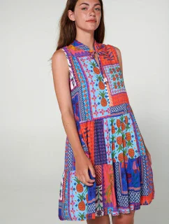 Vamp - Šaty bez rukávů s potiskem 20426 - Vamp