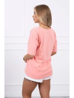 Kouzelná halenka s meruňkovým potiskem