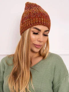 Fleecová čepice Melisa K241 červená+olivová+tmavě růžová