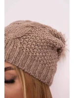 Sandra K210 tmavě béžová fleecová čepice Sandra K210 tmavě béžová fleecová čepice