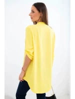 Blůzka s delším zadním dílem žlutá