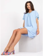 Šaty DHJ SK 0123.60P světle modrá