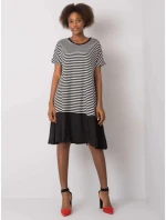 Dámské šaty TO-SK-1630.71P Černá s bílou - FPrice