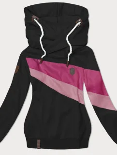 Černá dámská mikina s kapucí (2301)