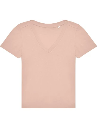 B&C #E150 V /women Dámské tričko s výstřihem do V 01.014T soft rose B&C #E150 V /women Dámské tričko s výstřihem do V 01.014T soft rose