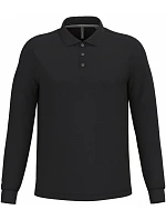 Kariban K 243 Pánské piqué polo s dlouhým rukávem 20.K243 black